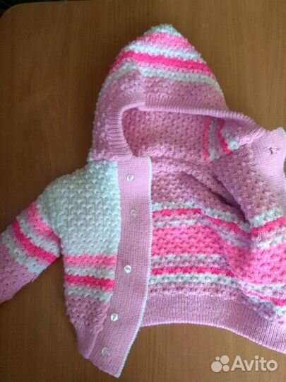 Вязанный костюм для девочки