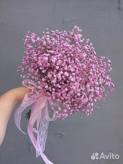 Букет невесты из гипсофилы. Свадебные цветы