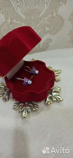 Серебряные серьги для девочки