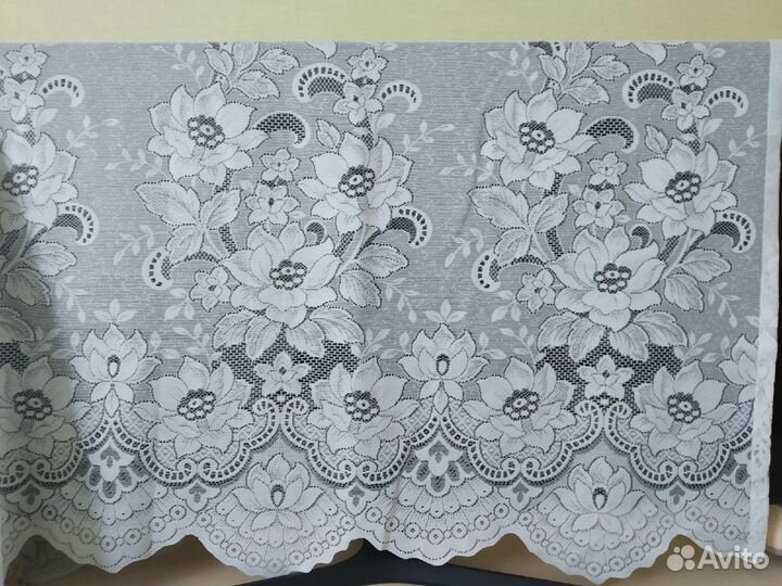 Тюль с подгибом