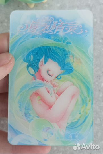 Аниме Гача фигурки спящие морские эльфийки