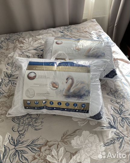 Подушка 50х70 микроволокно Лебяжий пух