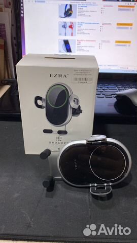 Держатель для смартфонов + беспроводное зу (15W)