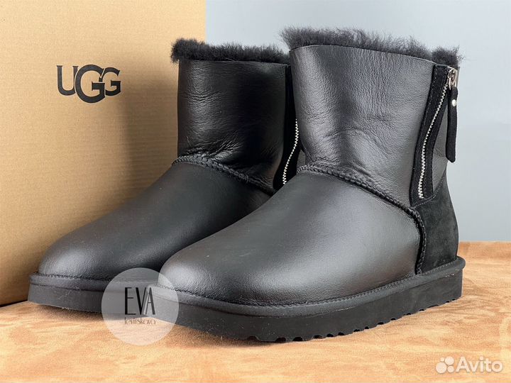 Ugg мужские зимние Double Zip Metallic Black
