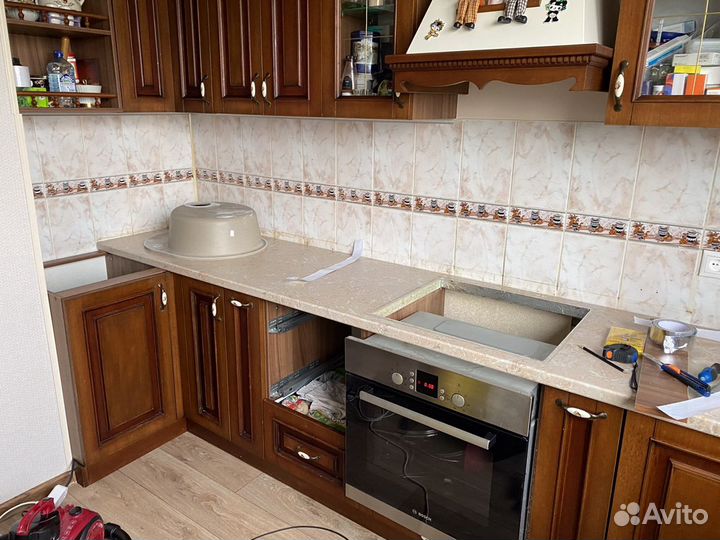 Установка столешниц