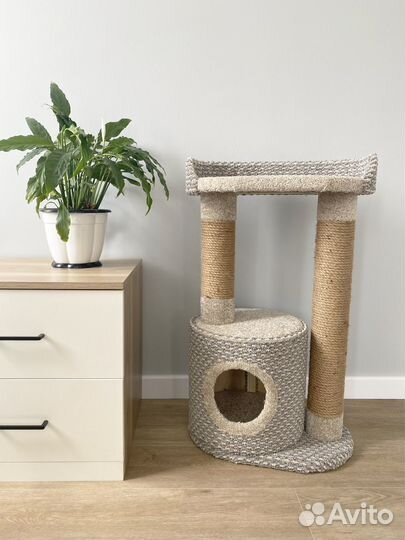 Кошачий домик из качественного ковролина