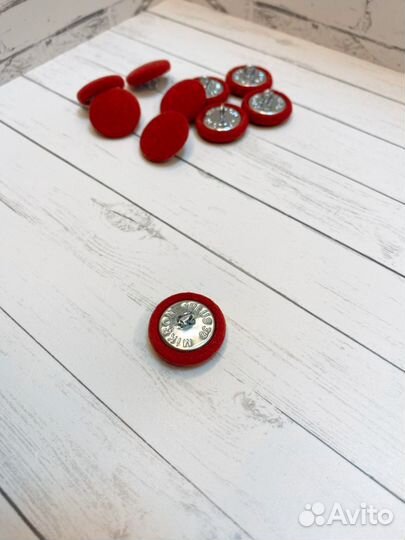 Пуговицы велюровые набор