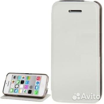 Чехол-Книжка на Apple iPhone 5C белый (Новый)