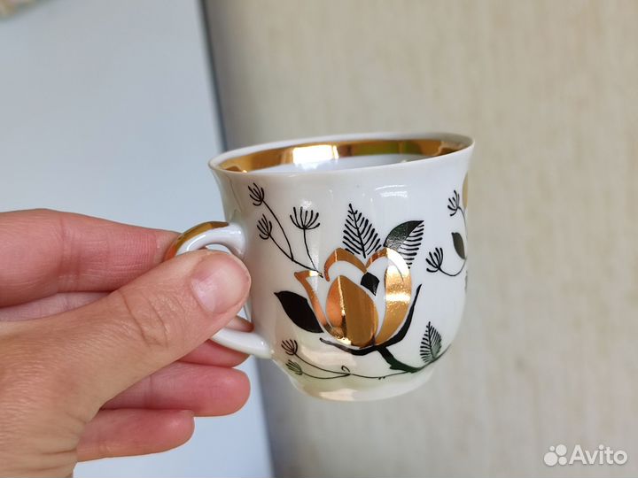 Сервиз кофейный Вербилки Золотая роза, 20 предм