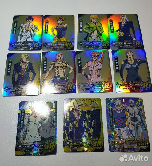 Карты Джо Джо (11 штук)