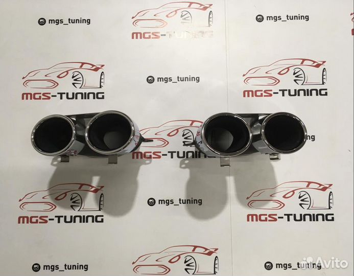 Насадки на выхлоп Mercedes E53 Chrome