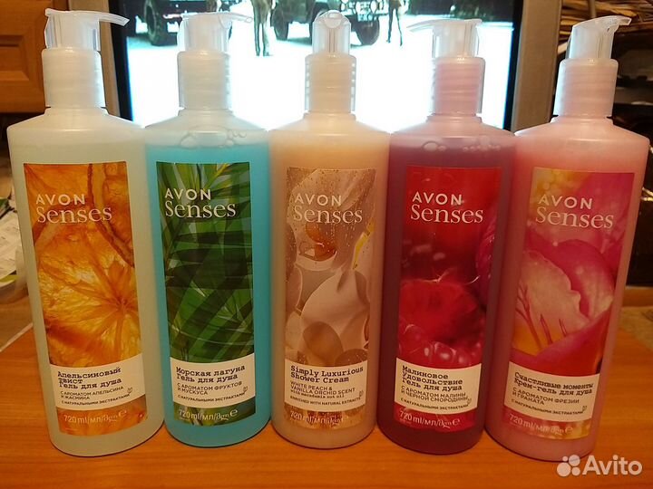 Гель для душа, пена, шампунь avon 500-1000мл