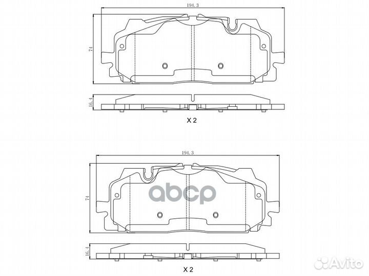 Колодки тормозные B1102029 UBS