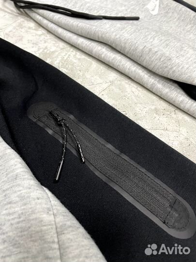 Костюм Nike tech fleece black/grey