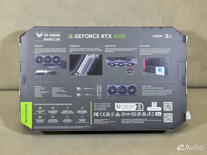 Новая Asus GeForce RTX 4090 TUF (Гарантия 3 года)