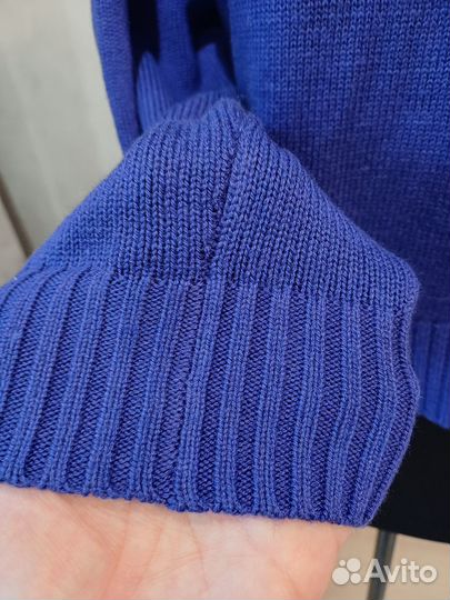 Свитер индиго с шерстью и кашемиром.Германия