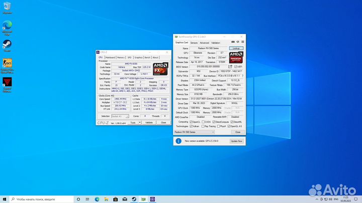 Пк FX-8350 + RX580 8Gb +16Gb