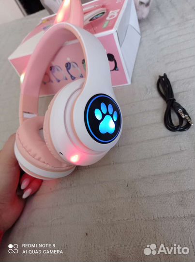 Беспроводные bluetooth наушники с ушками