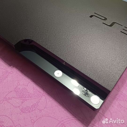 Sony PS3 Slim 320gb 19игр (Прошита, обслужена)
