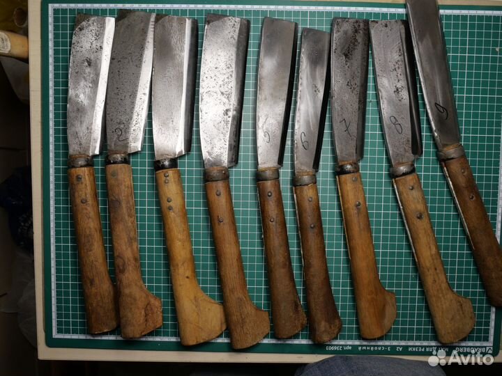 Японские кованные ножи-топорики ната