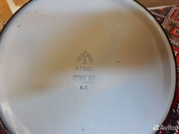 Чайник эмалированный винтаж ссср, новый