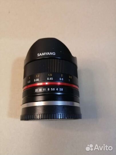 Объективобъектив Samyang MF 8mm f/2.8 AS IF, новый