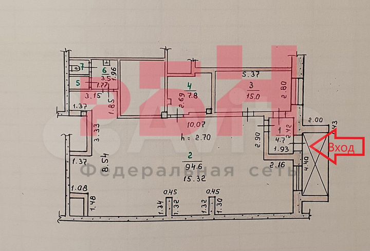 Свободного назначения (офис, магазин), 128.2 м²