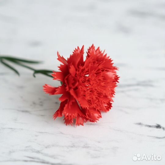 Искусственные гвоздики. Букет из 10 цветов