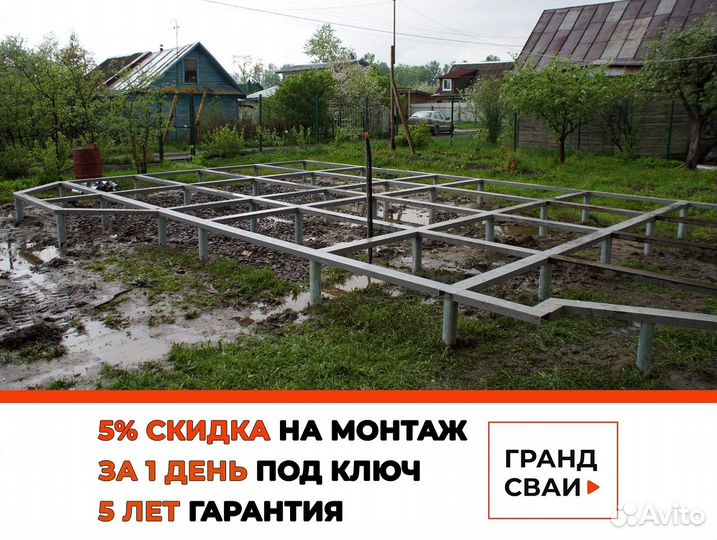 Винтовые сваи для забора