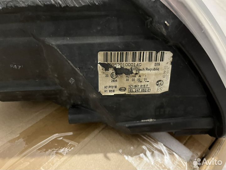 Фара Левая Skoda octavia a5 рестайлинг оригинал