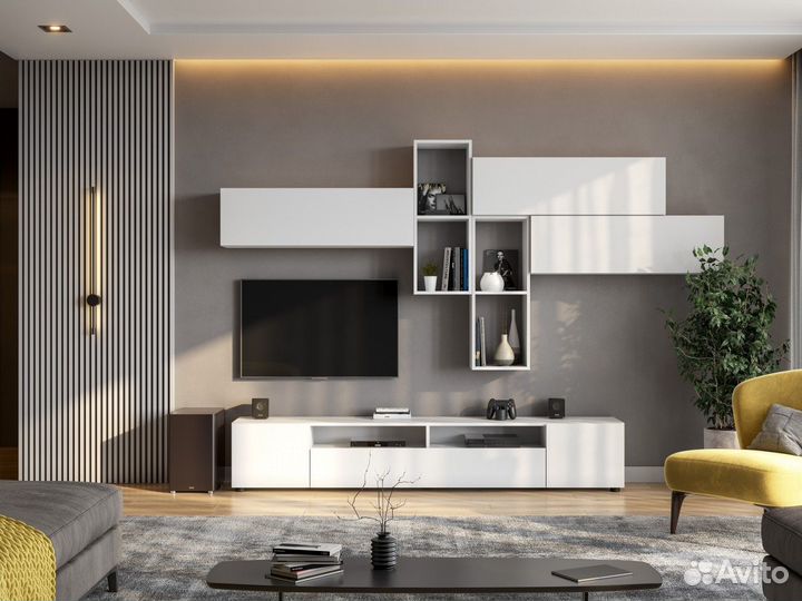 Тумба под тв белая