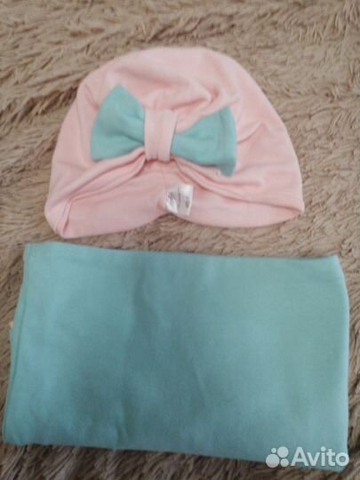 Шапочка и снуд для девочки