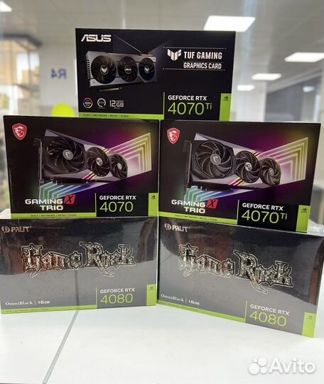 Видеокарты RTX3060/rtx3070/rtx4070/RTX4080 новые