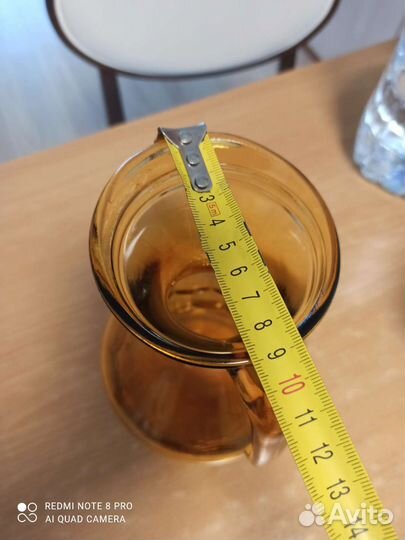 Кувшин цветное стекло СССР