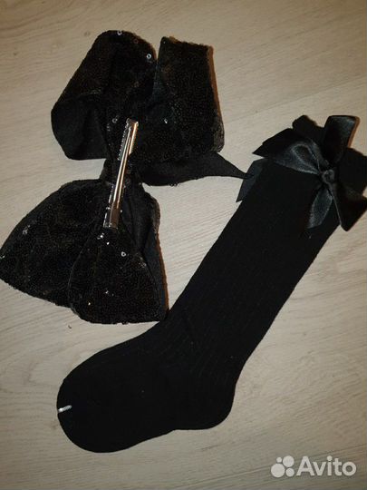 Гольфы и бант комплект новое