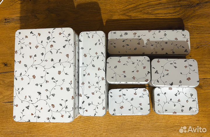 Жестяные баночки IKEA флатэн