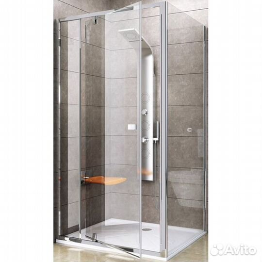 Душ. Стенка Ravak 80x195 Прозрачный 90g40c00z1