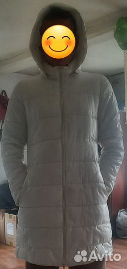 Пуховик женский длинный с капюшоном
