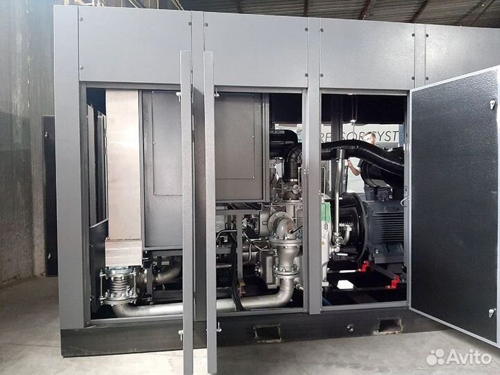 Безмасляный винтовой компрессор двухступенчатый