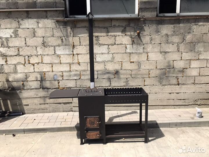 Мангал с печью под казан до 16л Арт.-0132