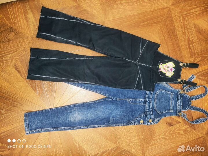 Джинсовые полукомбинезоны