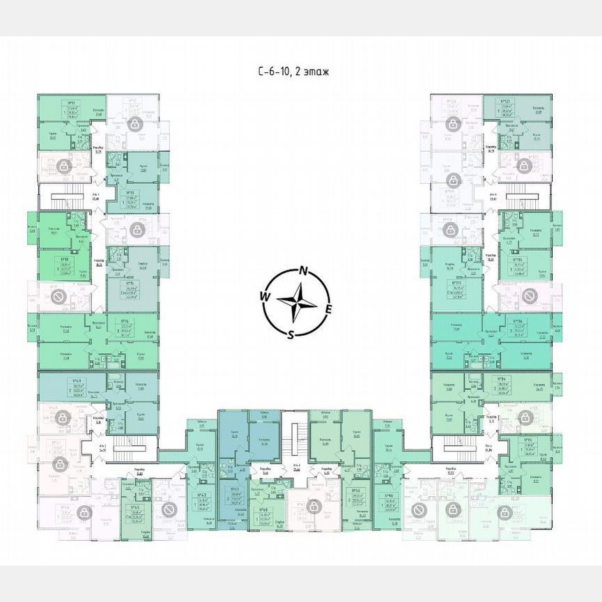 3-к. квартира, 81,1 м², 2/4 эт.