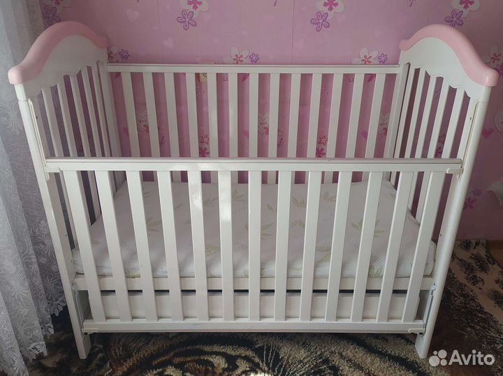 Детская кровать манеж с матрасом