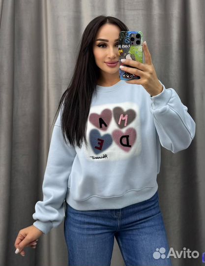 Свитшот на флисе Корея