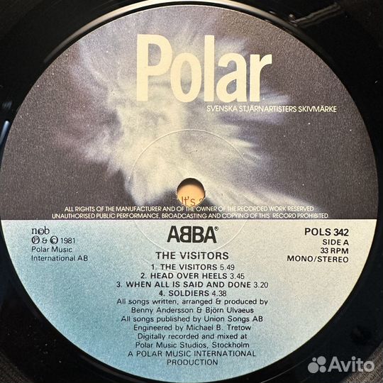 Abba – The Visitors (Швеция 1981г.)
