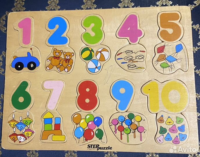 Деревянные пазлы пакетом