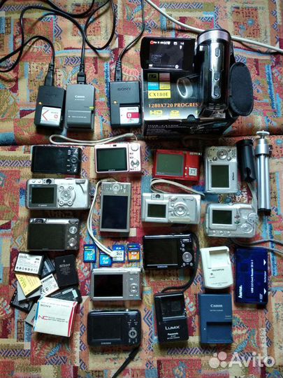 Цифровые фотоаппараты бу (13 штук)