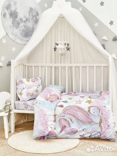 Бортики в кроватку детское постельное белье