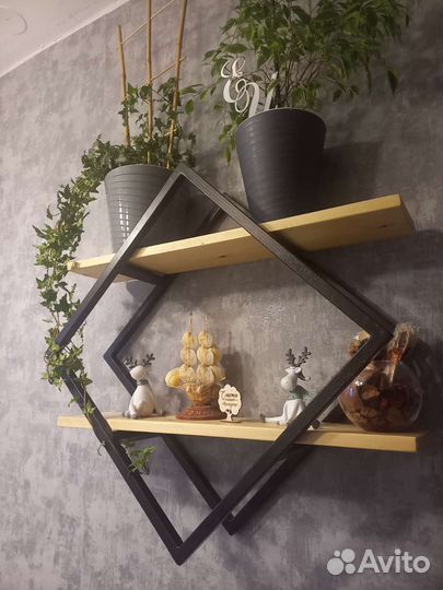 Полки в стиле лофт