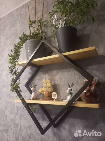 Полки в стиле лофт